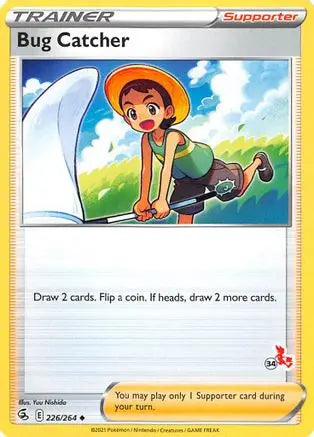 Bug Catcher - 226/264 (#34 Cinderace Stamped)/264  Battle Academy 2022 - Promo