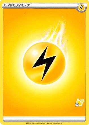 Lightning Energy (#27 Pikachu Stamped)  Battle Academy 2022 - Promo Battle Academy 2022 Pokemon Single  Squirtle Squad Card Shop.