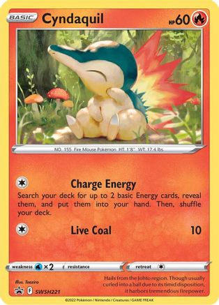 Cyndaquil SWSH221 - Holofoil Sword & Shield Promo - Pokémon TCG Card