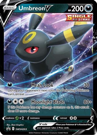 Umbreon V SWSH203  - Holofoil SWSH Sword & Shield Promo Cards - Promo SWSH: Sword & Shield Promo Cards Pokemon Single  Squirtle Squad Card Shop.