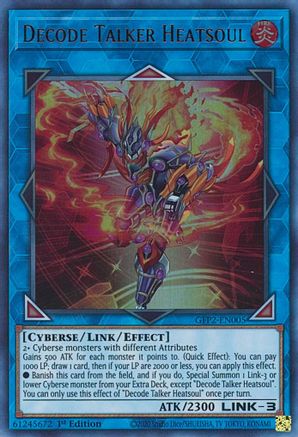Decode Talker Heatsoul (GFP2-EN005) - Ghosts From the Past: The 2nd Haunting 1st Edition Ghosts From the Past: The 2nd Haunting Yugioh Single  Squirtle Squad Card Shop.