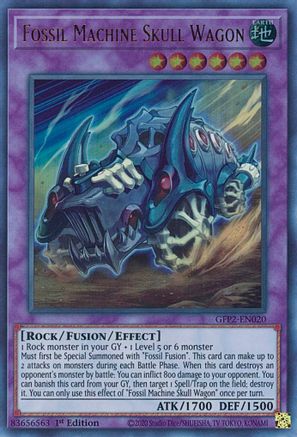 Fossil Machine Skull Wagon (GFP2-EN020) - Ghosts From the Past: The 2nd Haunting 1st Edition Ghosts From the Past: The 2nd Haunting Yugioh Single  Squirtle Squad Card Shop.
