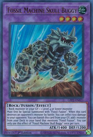 Fossil Machine Skull Buggy (GFP2-EN021) - Ghosts From the Past: The 2nd Haunting 1st Edition Ghosts From the Past: The 2nd Haunting Yugioh Single  Squirtle Squad Card Shop.