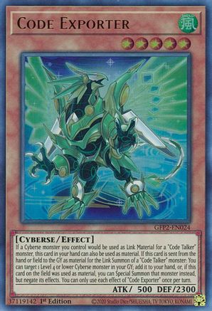 Code Exporter (GFP2-EN024) - Ghosts From the Past: The 2nd Haunting 1st Edition Ghosts From the Past: The 2nd Haunting Yugioh Single  Squirtle Squad Card Shop.