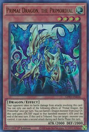 Primal Dragon, the Primordial (GFP2-EN036) - Ghosts From the Past: The 2nd Haunting 1st Edition Ghosts From the Past: The 2nd Haunting Yugioh Single  Squirtle Squad Card Shop.
