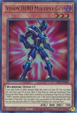 Vision HERO Multiply Guy (GFP2-EN056) - Ghosts From the Past: The 2nd Haunting 1st Edition Ghosts From the Past: The 2nd Haunting Yugioh Single  Squirtle Squad Card Shop.