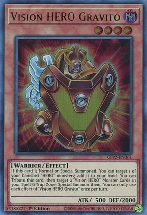 Vision HERO Gravito (GFP2-EN061) - Ghosts From the Past: The 2nd Haunting 1st Edition Ghosts From the Past: The 2nd Haunting Yugioh Single  Squirtle Squad Card Shop.