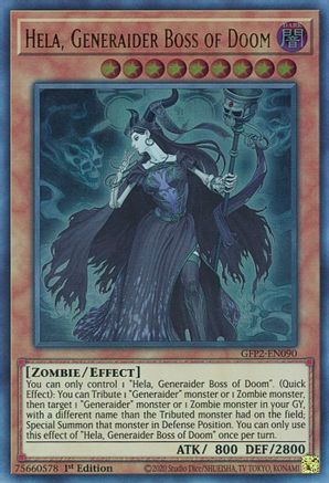 Hela, Generaider Boss of Doom (GFP2-EN090) - Ghosts From the Past: The 2nd Haunting 1st Edition Ghosts From the Past: The 2nd Haunting Yugioh Single  Squirtle Squad Card Shop.