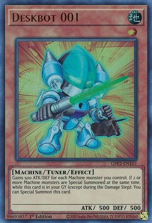 Deskbot 001 (GFP2-EN107) - Ghosts From the Past: The 2nd Haunting 1st Edition Ghosts From the Past: The 2nd Haunting Yugioh Single  Squirtle Squad Card Shop.