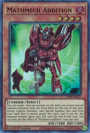 Mathmech Addition (GFP2-EN117) - Ghosts From the Past: The 2nd Haunting 1st Edition Ghosts From the Past: The 2nd Haunting Yugioh Single  Squirtle Squad Card Shop.