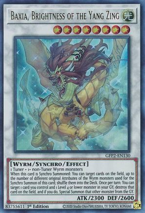 Baxia, Brightness of the Yang Zing (GFP2-EN130) - Ghosts From the Past: The 2nd Haunting 1st Edition Ghosts From the Past: The 2nd Haunting Yugioh Single  Squirtle Squad Card Shop.