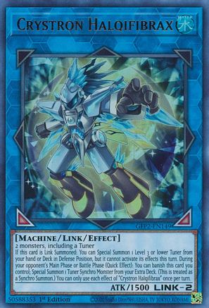 Crystron Halqifibrax (GFP2-EN149) - Ghosts From the Past: The 2nd Haunting 1st Edition Ghosts From the Past: The 2nd Haunting Yugioh Single  Squirtle Squad Card Shop.