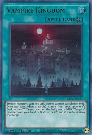 Vampire Kingdom (GFP2-EN157) - Ghosts From the Past: The 2nd Haunting 1st Edition Ghosts From the Past: The 2nd Haunting Yugioh Single  Squirtle Squad Card Shop.