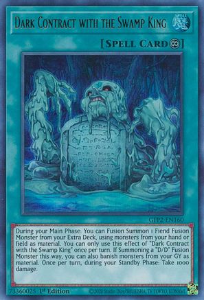 Dark Contract with the Swamp King (GFP2-EN160) - Ghosts From the Past: The 2nd Haunting 1st Edition Ghosts From the Past: The 2nd Haunting Yugioh Single  Squirtle Squad Card Shop.