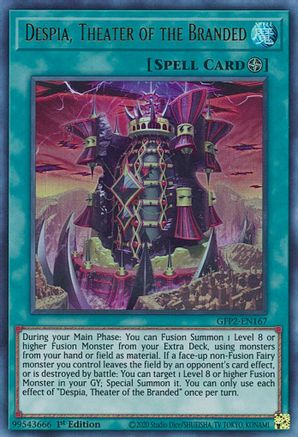 Despia, Theater of the Branded (GFP2-EN167) - Ghosts From the Past: The 2nd Haunting 1st Edition Ghosts From the Past: The 2nd Haunting Yugioh Single  Squirtle Squad Card Shop.