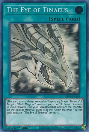 The Eye of Timaeus (Ghost Rare) (GFP2-EN183) - Ghosts From the Past: The 2nd Haunting 1st Edition Ghosts From the Past: The 2nd Haunting Yugioh Single  Squirtle Squad Card Shop.