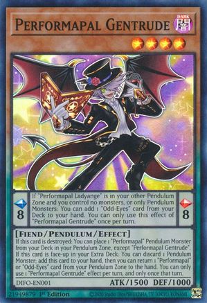 Performapal Gentrude (DIFO-EN001) - Dimension Force 1st Edition Dimension Force Yugioh Single  Squirtle Squad Card Shop.