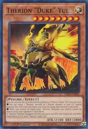 Therion "Duke" Yul (DIFO-EN005) - Dimension Force 1st Edition Dimension Force Yugioh Single  Squirtle Squad Card Shop.