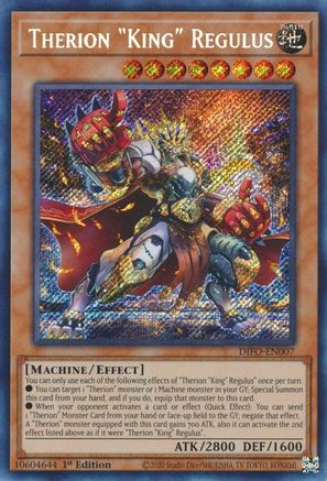 Therion "King" Regulus (DIFO-EN007) - Dimension Force 1st Edition Dimension Force Yugioh Single  Squirtle Squad Card Shop.