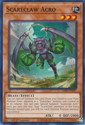 Scareclaw Acro (DIFO-EN011) - Dimension Force 1st Edition Dimension Force Yugioh Single  Squirtle Squad Card Shop.