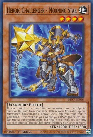Heroic Challenger - Morning Star (DIFO-EN016) - Dimension Force 1st Edition Dimension Force Yugioh Single  Squirtle Squad Card Shop.