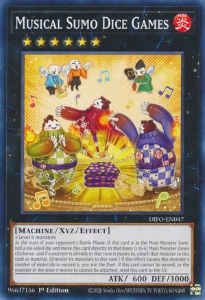Musical Sumo Dice Games (DIFO-EN047) - Dimension Force 1st Edition Dimension Force Yugioh Single  Squirtle Squad Card Shop.