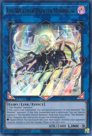 The Weather Painter Moonbow (DIFO-EN050) - Dimension Force 1st Edition Dimension Force Yugioh Single  Squirtle Squad Card Shop.