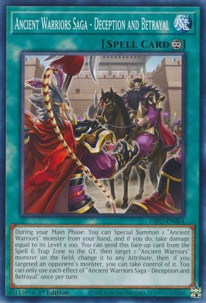 Ancient Warriors Saga - Deception and Betrayal (DIFO-EN064) - Dimension Force 1st Edition Dimension Force Yugioh Single  Squirtle Squad Card Shop.