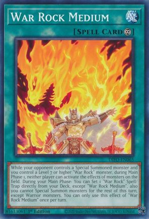War Rock Medium (DIFO-EN065) - Dimension Force 1st Edition Dimension Force Yugioh Single  Squirtle Squad Card Shop.
