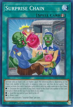 Surprise Chain (DIFO-EN068) - Dimension Force 1st Edition Dimension Force Yugioh Single  Squirtle Squad Card Shop.