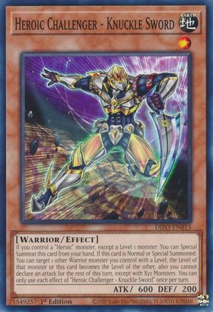 Heroic Challenger - Knuckle Sword (DIFO-EN015) - Dimension Force 1st Edition Dimension Force Yugioh Single  Squirtle Squad Card Shop.