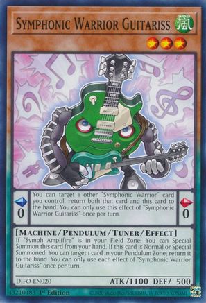 Symphonic Warrior Guitariss (DIFO-EN020) - Dimension Force 1st Edition Dimension Force Yugioh Single  Squirtle Squad Card Shop.