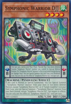 Symphonic Warrior DJJ (DIFO-EN021) - Dimension Force 1st Edition Dimension Force Yugioh Single  Squirtle Squad Card Shop.