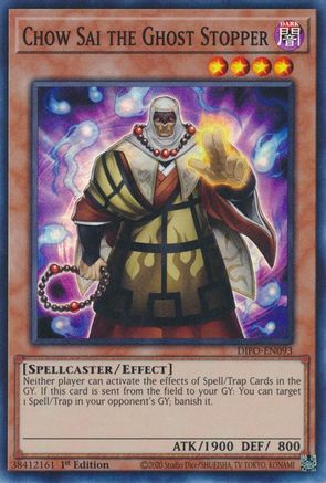 Chow Sai the Ghost Stopper (DIFO-EN093) - Dimension Force 1st Edition Dimension Force Yugioh Single  Squirtle Squad Card Shop.