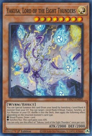 Yakusa, Lord of the Eight Thunders (DIFO-EN095) - Dimension Force 1st Edition Dimension Force Yugioh Single  Squirtle Squad Card Shop.