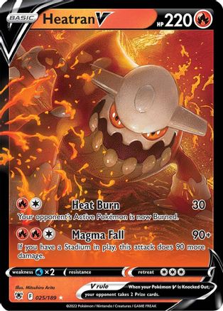 Heatran V 025/189 – Astral Radiance – Ultra Rare Pokémon Card