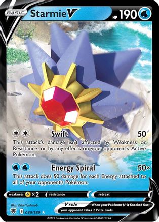 Starmie V 030/189 – Astral Radiance – Ultra Rare Pokémon Card