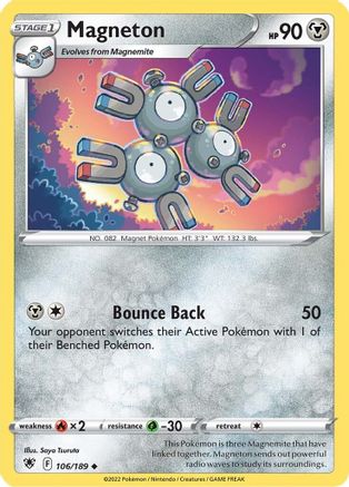Magneton 106  - Reverse Holofoil SWSH10 Astral Radiance - Uncommon SWSH10: Astral Radiance Pokemon Single  Squirtle Squad Card Shop.