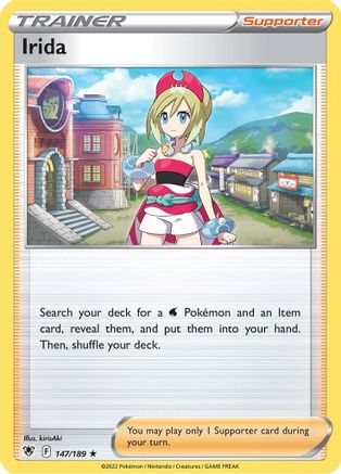 Irida 147  - Reverse Holofoil SWSH10 Astral Radiance - Holo Rare SWSH10: Astral Radiance Pokemon Single  Squirtle Squad Card Shop.