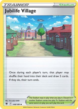 Jubilife Village 148  - Reverse Holofoil SWSH10 Astral Radiance - Uncommon SWSH10: Astral Radiance Pokemon Single  Squirtle Squad Card Shop.