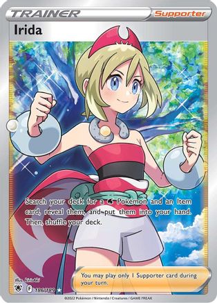 Irida (Full Art) 186  - Holofoil SWSH10 Astral Radiance - Ultra Rare SWSH10: Astral Radiance Pokemon Single  Squirtle Squad Card Shop.