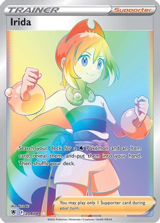 Irida (Secret) 204  - Holofoil SWSH10 Astral Radiance - Secret Rare SWSH10: Astral Radiance Pokemon Single  Squirtle Squad Card Shop.