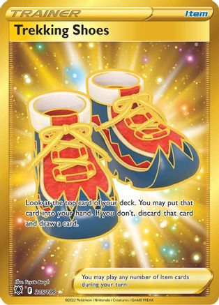 Trekking Shoes (Secret) 215  - Holofoil SWSH10 Astral Radiance - Secret Rare SWSH10: Astral Radiance Pokemon Single  Squirtle Squad Card Shop.