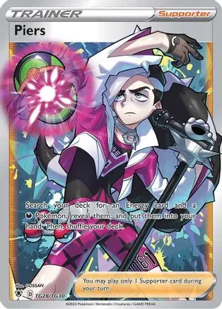 Piers TG28  - Holofoil SWSH10 Astral Radiance Trainer Gallery - Ultra Rare SWSH10: Astral Radiance Trainer Gallery Pokemon Single  Squirtle Squad Card Shop.