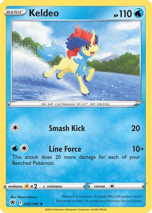 Keldeo - 045/189/189  Deck Exclusives - Rare Deck Exclusives Pokemon Single  Squirtle Squad Card Shop.