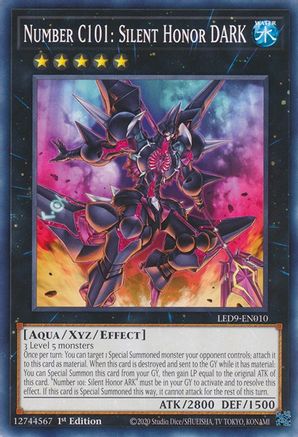 Number C101: Silent Honor DARK (LED9-EN010) - Legendary Duelists: Duels From the Deep 1st Edition Legendary Duelists: Duels From the Deep Yugioh Single  Squirtle Squad Card Shop.