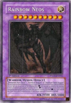 Rainbow Neos (Ghost Rare) (PTDN-EN044) - Phantom Darkness Unlimited Phantom Darkness Yugioh Single  Squirtle Squad Card Shop.