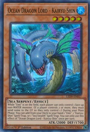 Ocean Dragon Lord - Kairyu-Shin (LED9-EN017) - Legendary Duelists: Duels From the Deep 1st Edition Legendary Duelists: Duels From the Deep Yugioh Single  Squirtle Squad Card Shop.