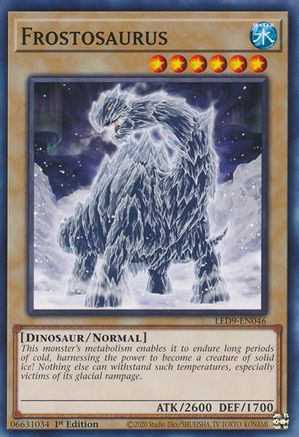 Frostosaurus (LED9-EN046) - Legendary Duelists: Duels From the Deep 1st Edition Legendary Duelists: Duels From the Deep Yugioh Single  Squirtle Squad Card Shop.