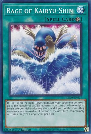 Rage of Kairyu-Shin (LED9-EN027) - Legendary Duelists: Duels From the Deep 1st Edition Legendary Duelists: Duels From the Deep Yugioh Single  Squirtle Squad Card Shop.